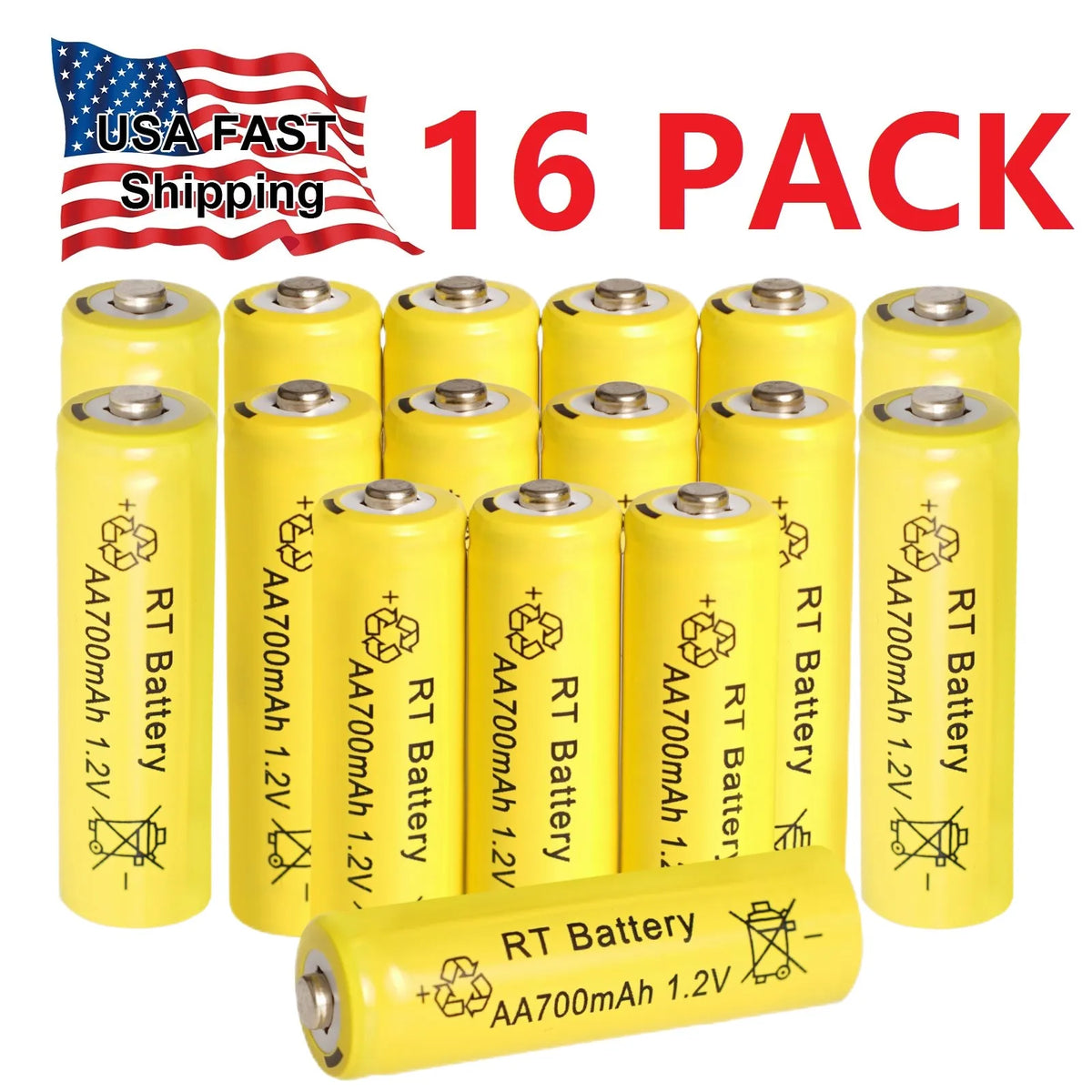 10-60PCS 8000mAh 1.2V AA Ni-MH Rechargeable Battery