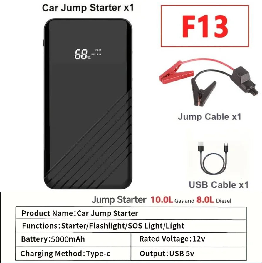 7-IN-1 Car Jump Starter with Air Compressor