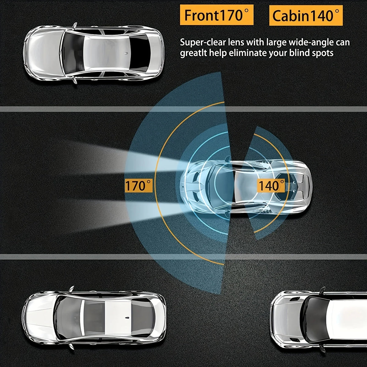 1080P WIFI Dual Dash Cam for cars,Front And Inside,car camera with IR Night Vision,Loop Recording,wide angle Car DVR Came