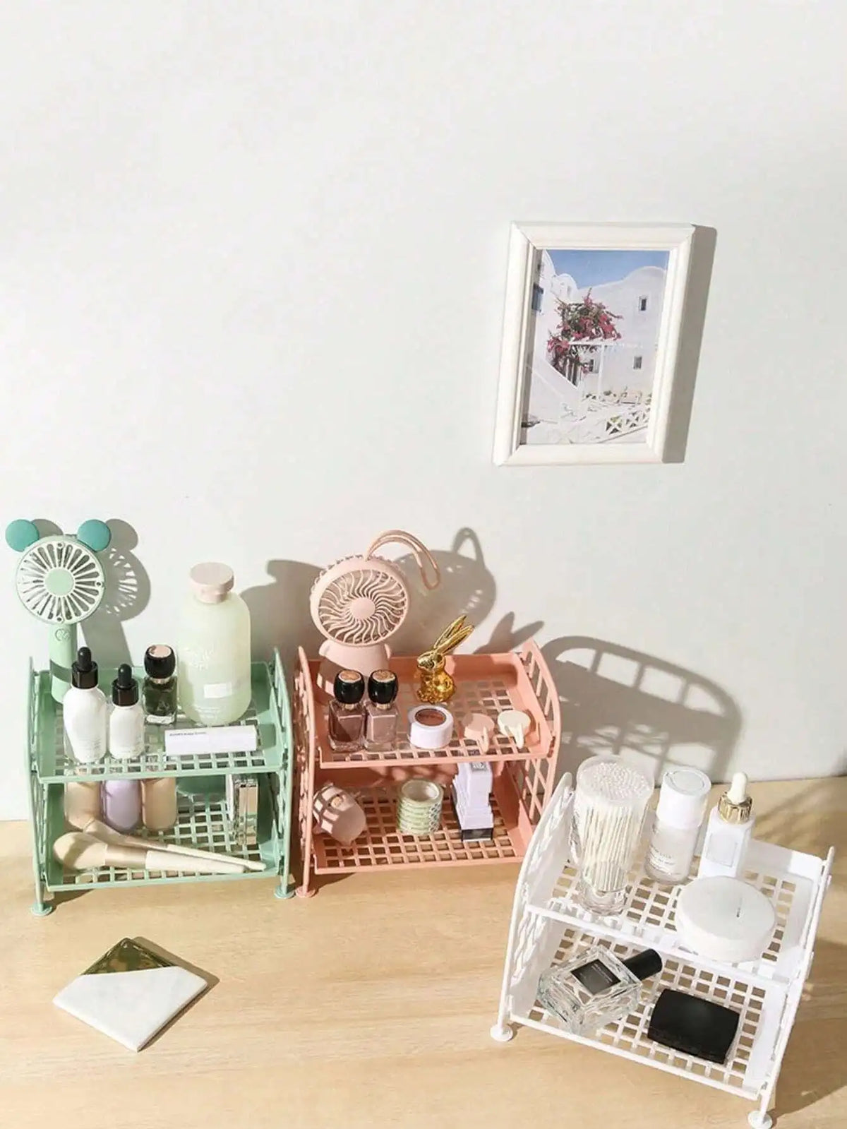 1pc Double-Layer Storage Rack