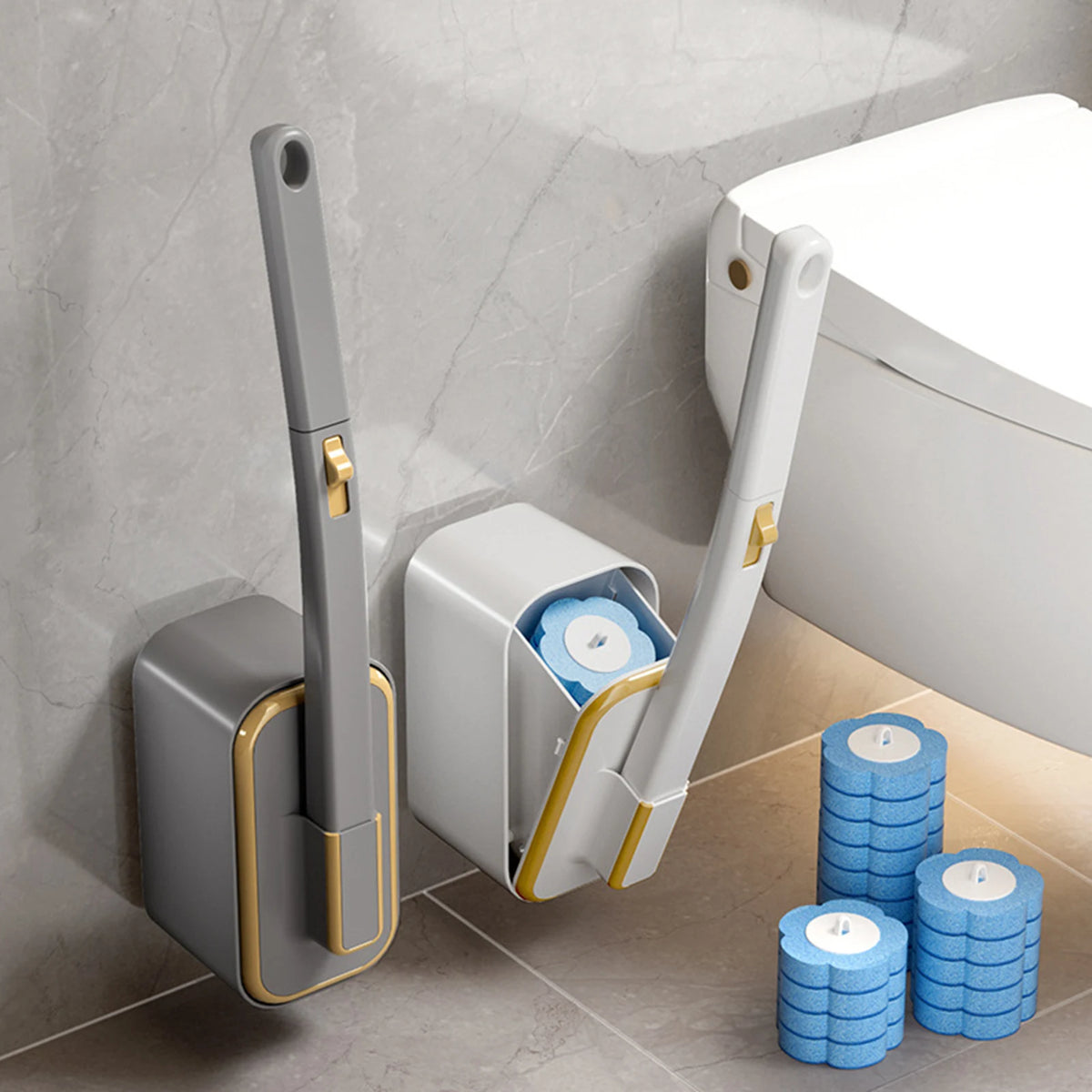 Bathroom Toilet Bowl Cleaner Wand