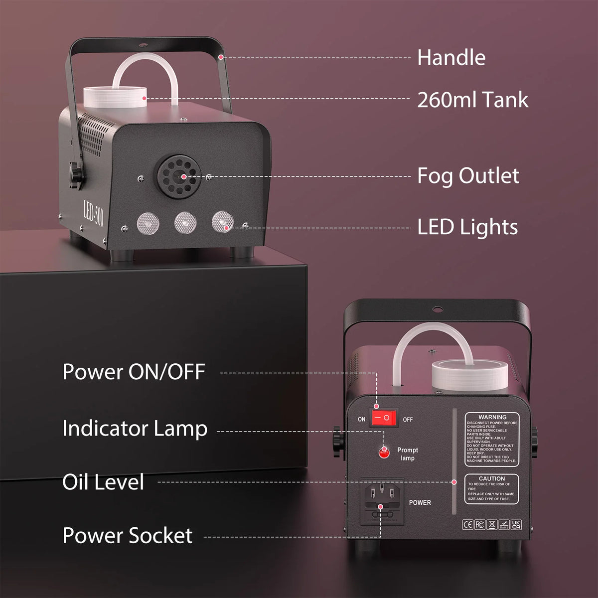 U'King 500W Smoke Machine