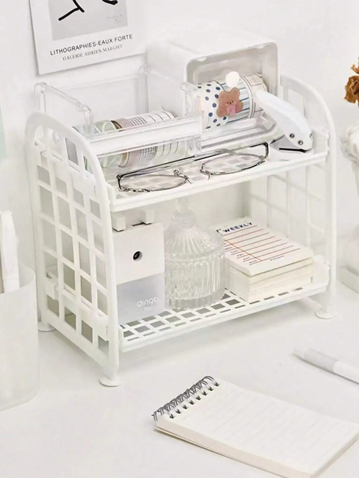 1pc Double-Layer Storage Rack