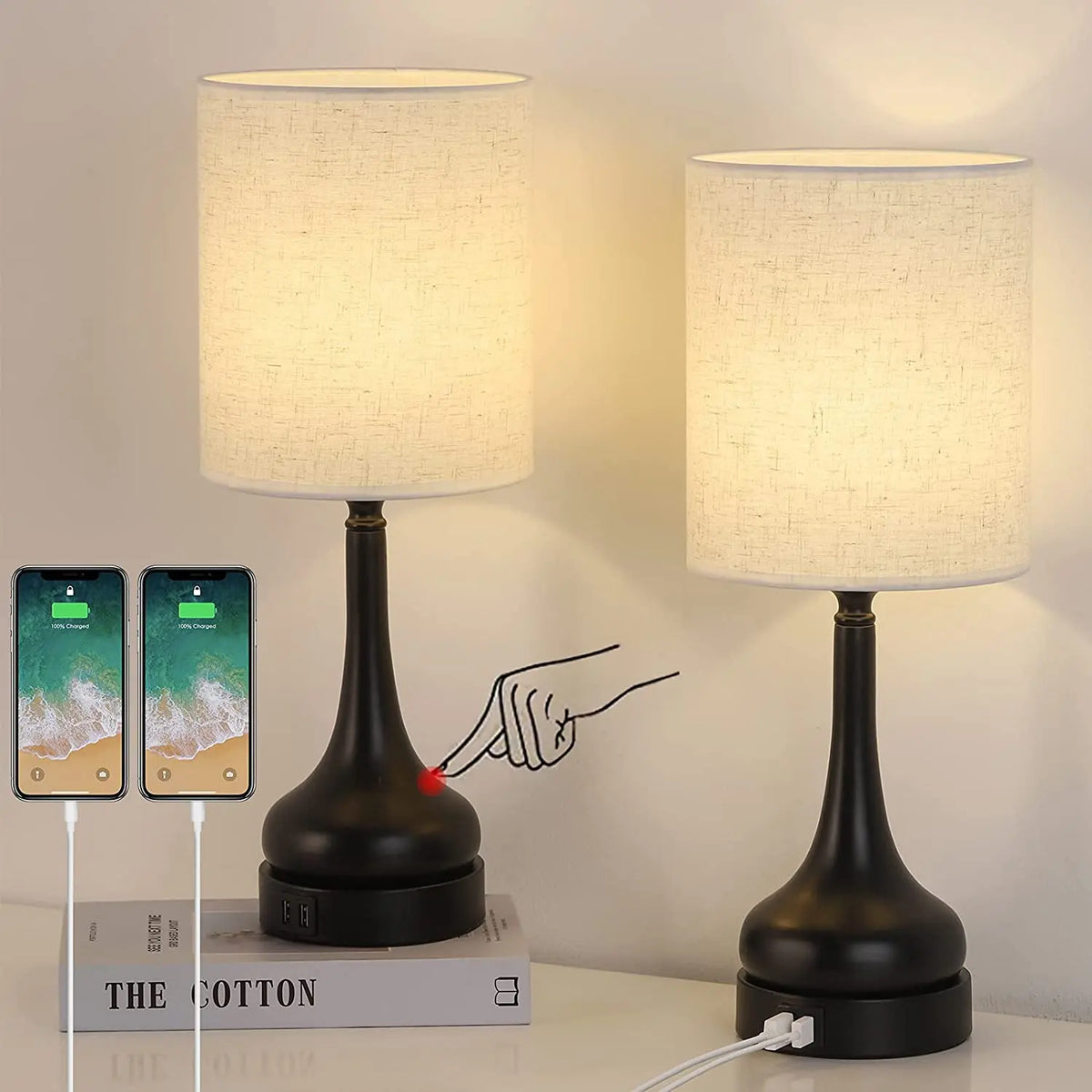 2  Lamps with Touch Controls