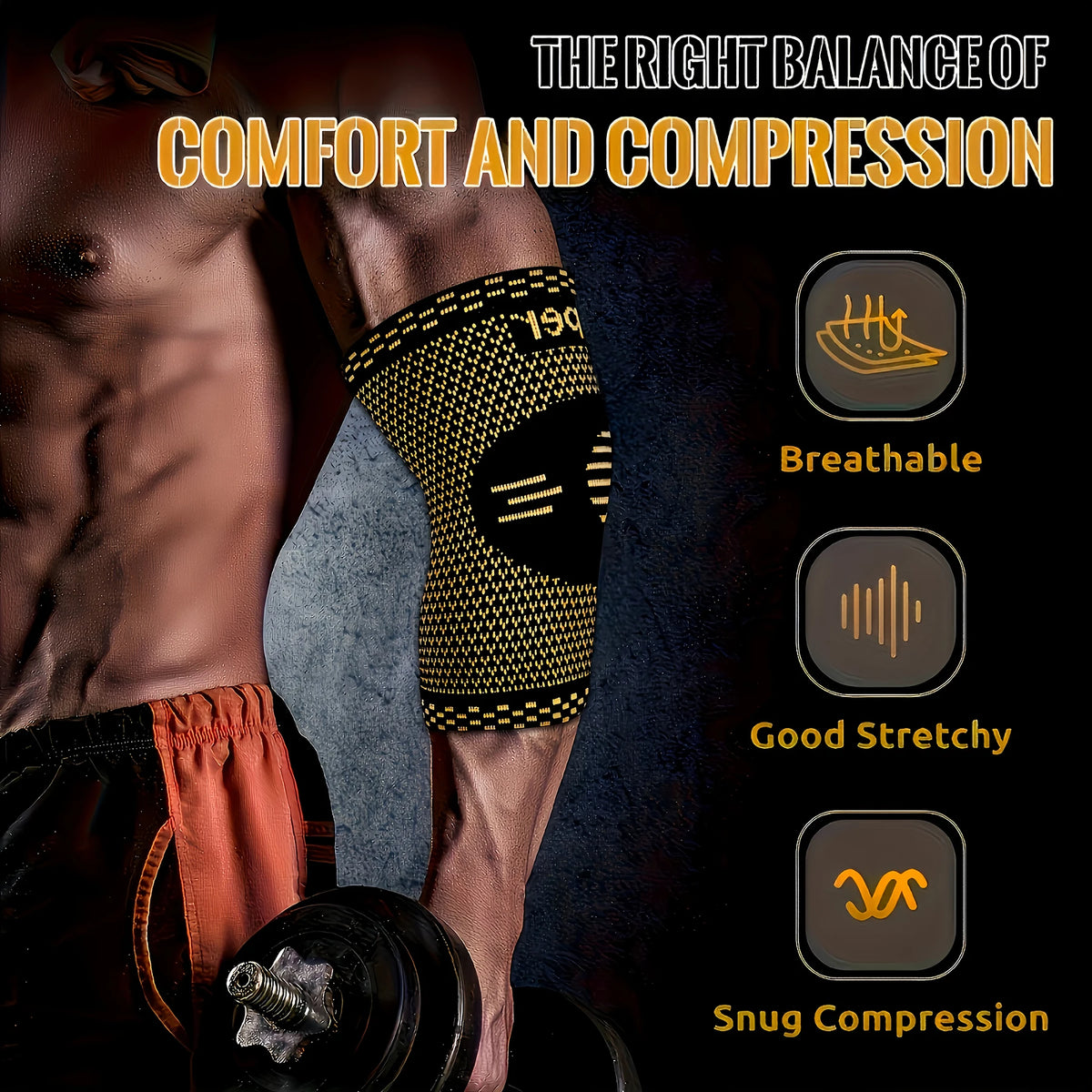 2 Pieces of Copper Ion Sports Elbow Pads
