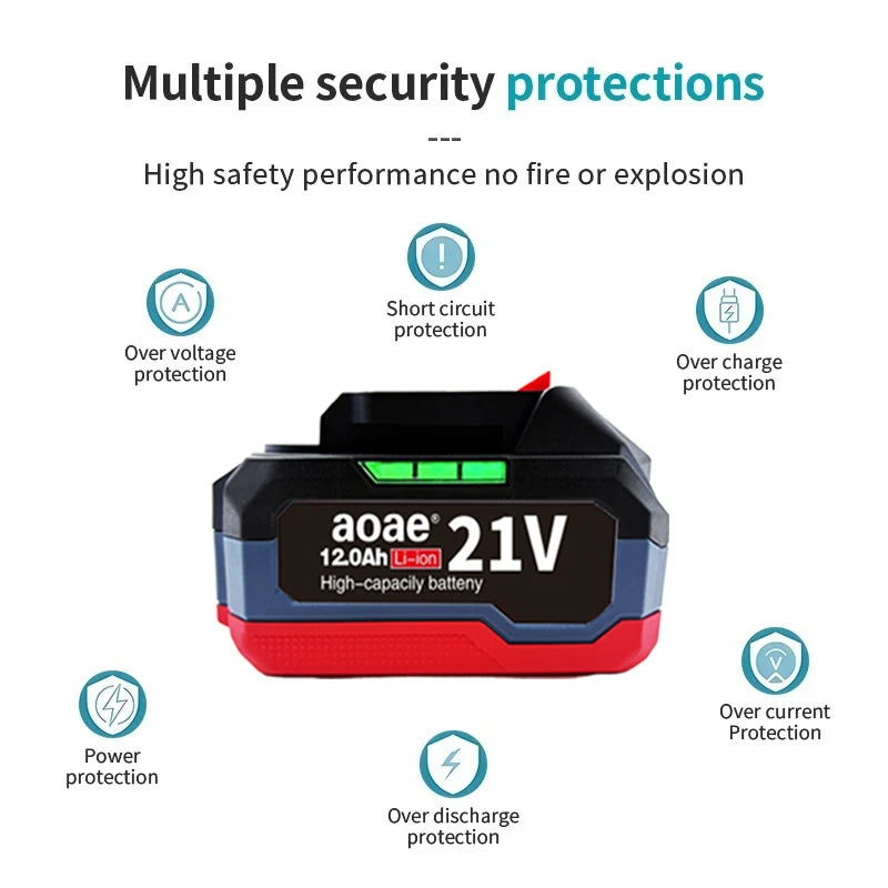 18V 21V 6.0 9.0 12.0Ah Rechargeable Lithium Battery For Makita