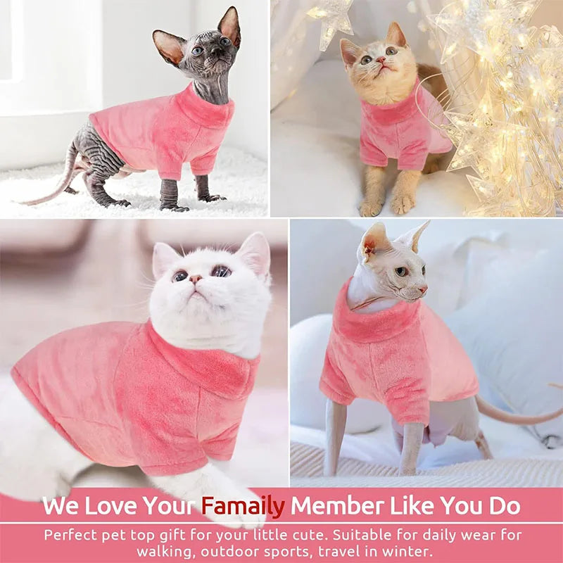 Pet Coat Turtleneck Sweater