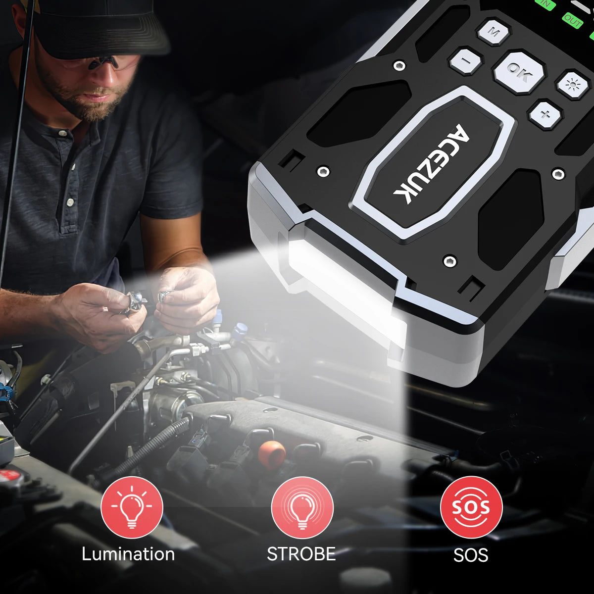3000A/4000A/5000A Start Power Bank Jump Starter Car Booster
