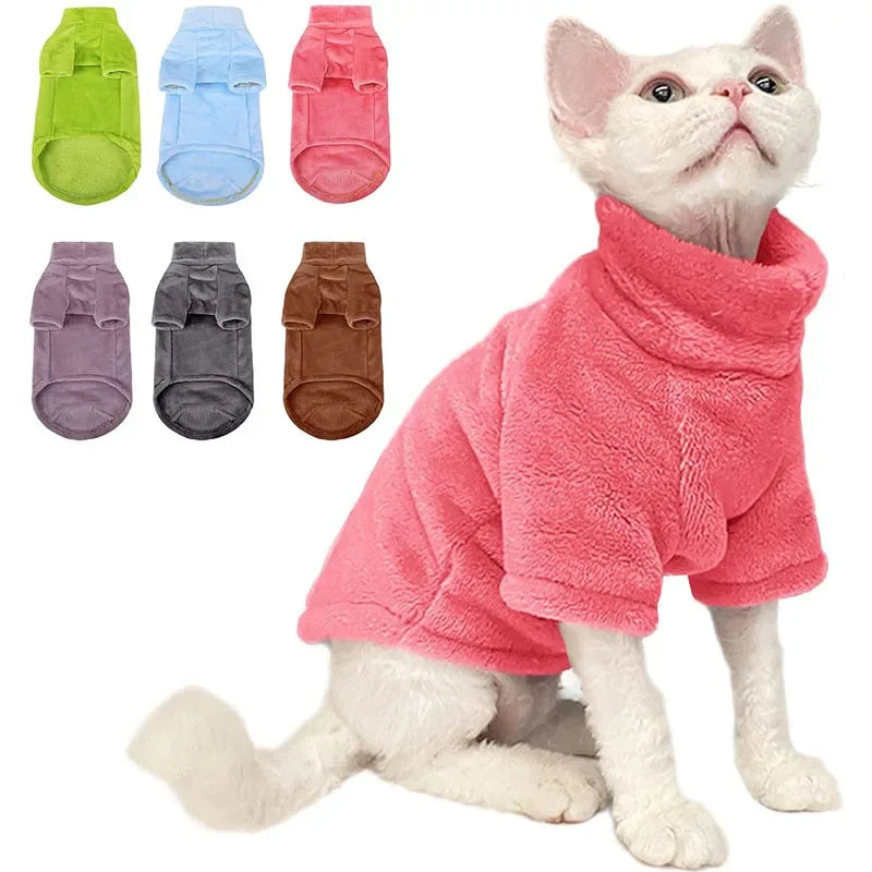 Pet Coat Turtleneck Sweater
