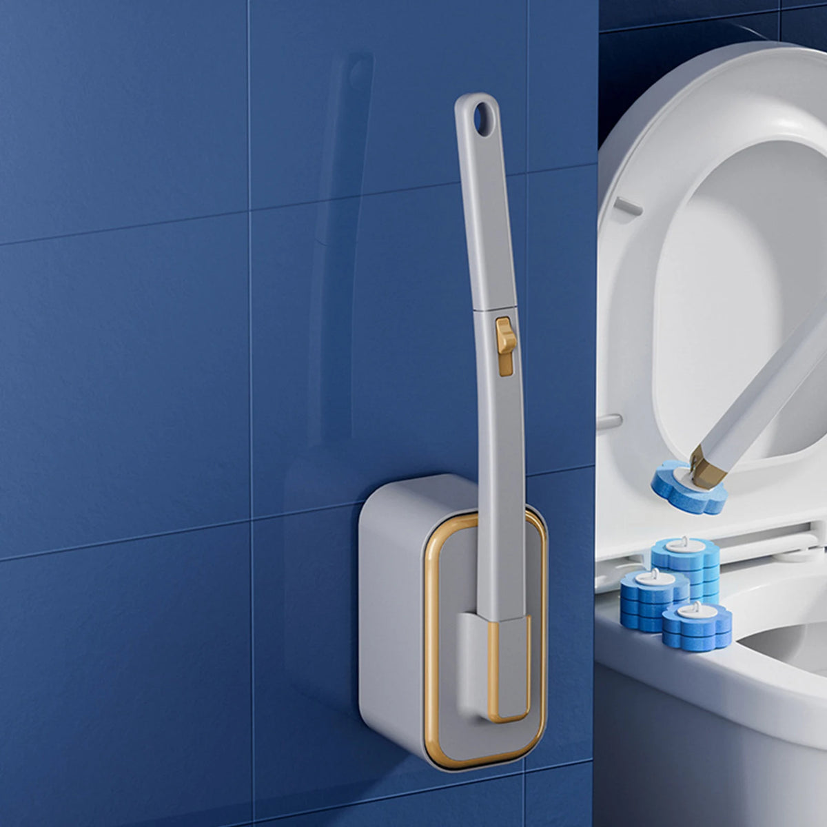 Bathroom Toilet Bowl Cleaner Wand
