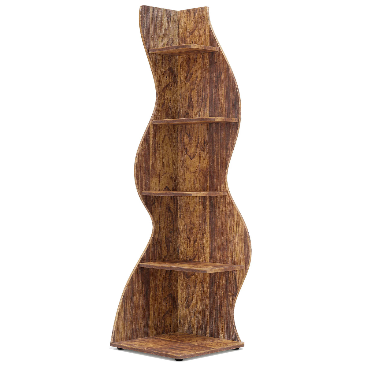 Tribesigns Modern 5-Tier Corner Bookshelf