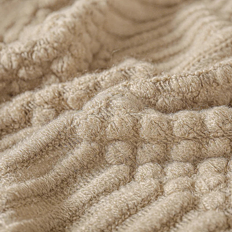 Khaki Gift Knitted Blanket