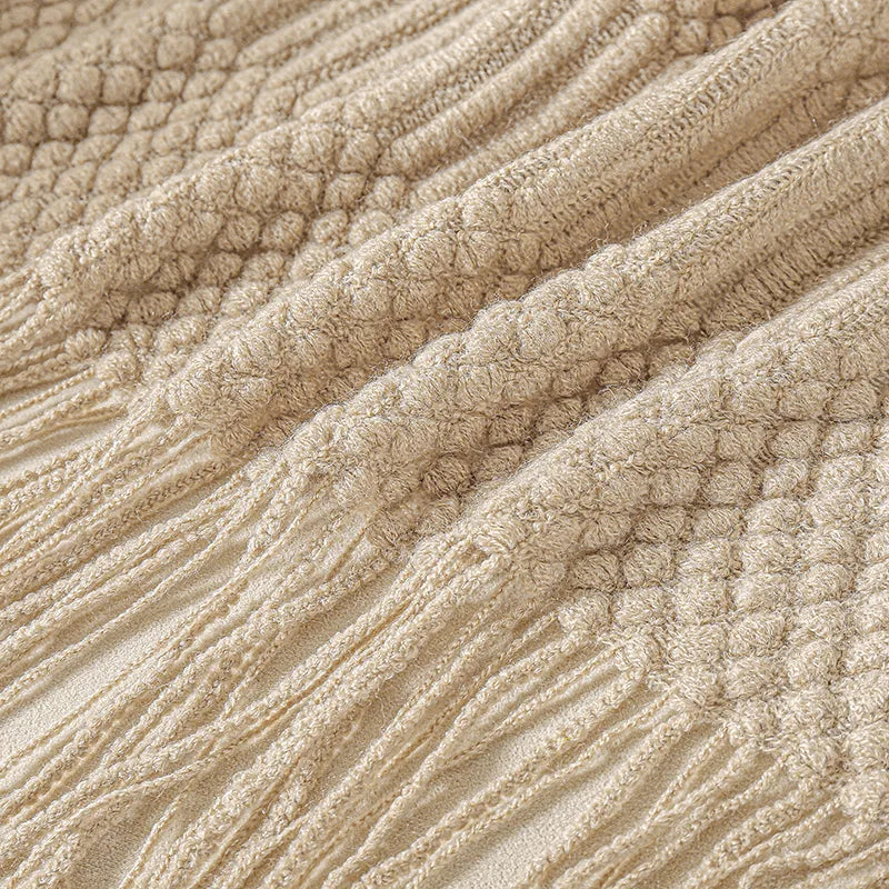 Khaki Gift Knitted Blanket