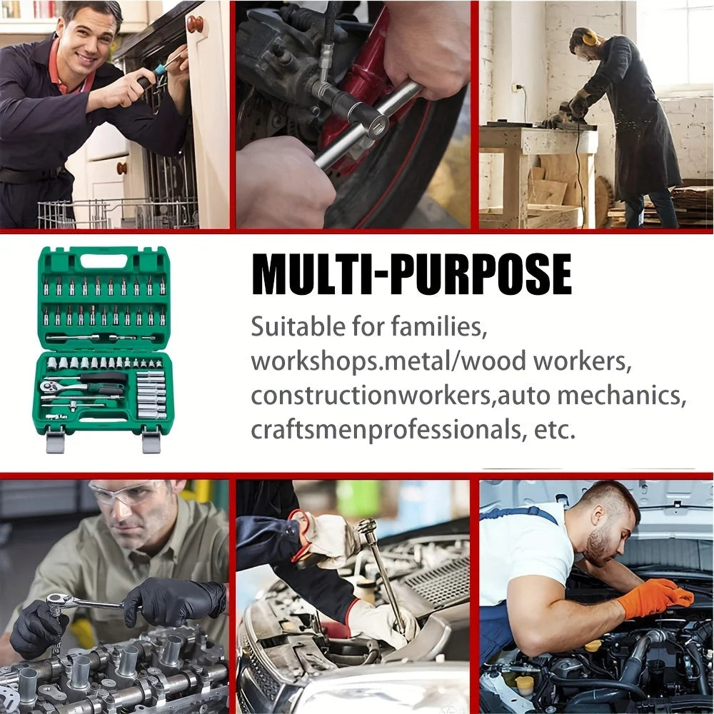 53 Piece Metric And Extension Bar Set