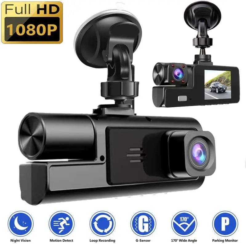 1080P Dual Dash Cam Front & Interior